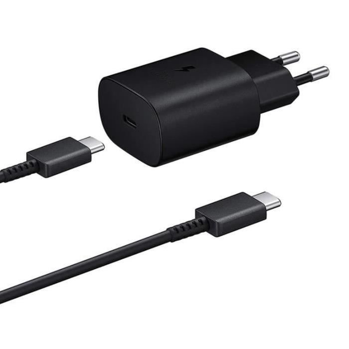 Câble Type-C/Type-C 60W charge rapide -DATA - Longueur 1m - Couleur noir