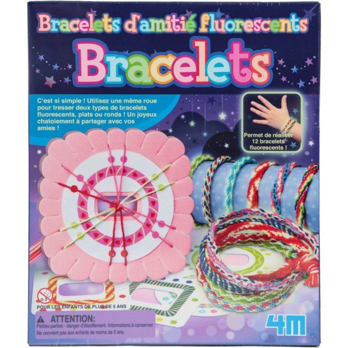 Buki BE102 - Kit Bracelets D'Amitié Créatifs - 10 Bracelets à Faire Avec Fils, Perles & Breloques