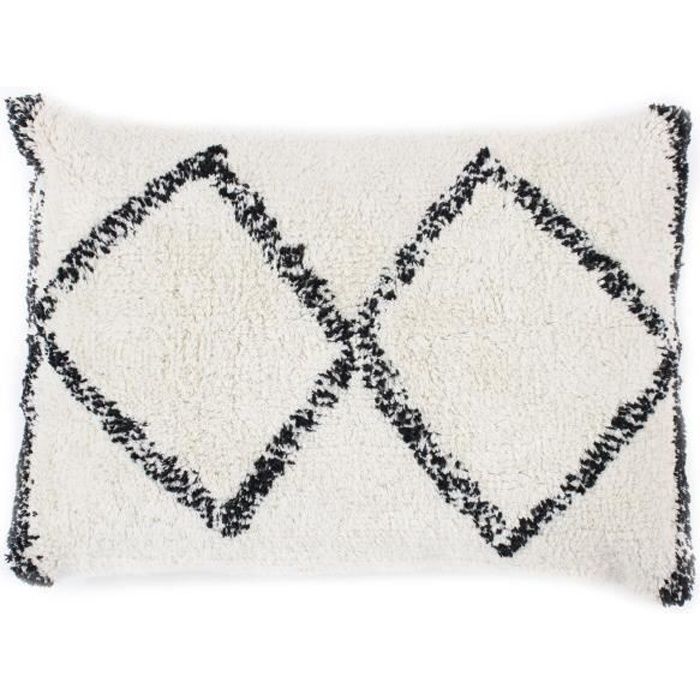 Coussin Berbère Box - 30 x 50 cm - Naturel vintage