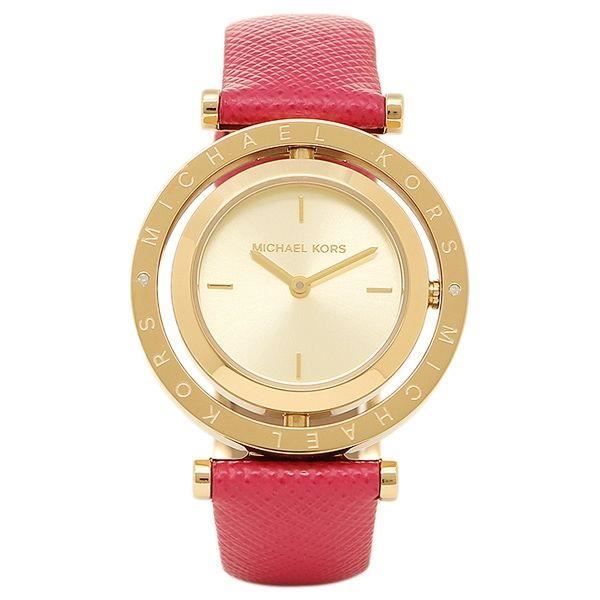 MICHAEL KORS MK2525 AVERI GOLD DIAL PINK LEATHER LADIES WATCH
