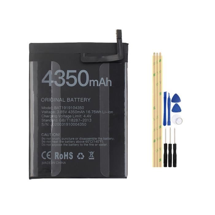 BAT1919104350 Pour Doogee X95 Batterie 4350mAh Battery de téléphone portable Batteries