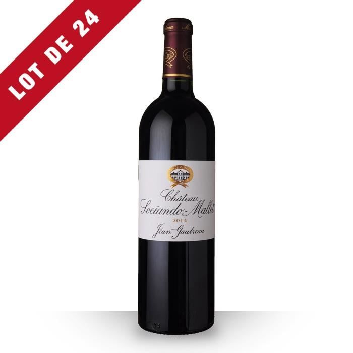 24X Château Sociando-Mallet 2014 Rouge 75cl AOC Haut-Médoc - Vin Rouge