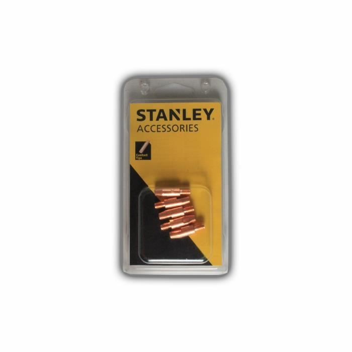 STANLEY 460608 Lot de 10 Tubes pour torche de soudure MIG - Ø 0,8