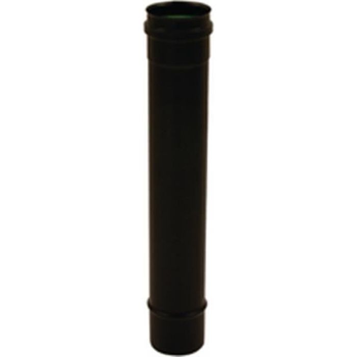 Isotip-joncoux Elément 1000mm noir mat avec joint silicone diamètre 80 Gamme APOLLO pellets concentrique Réf 891008