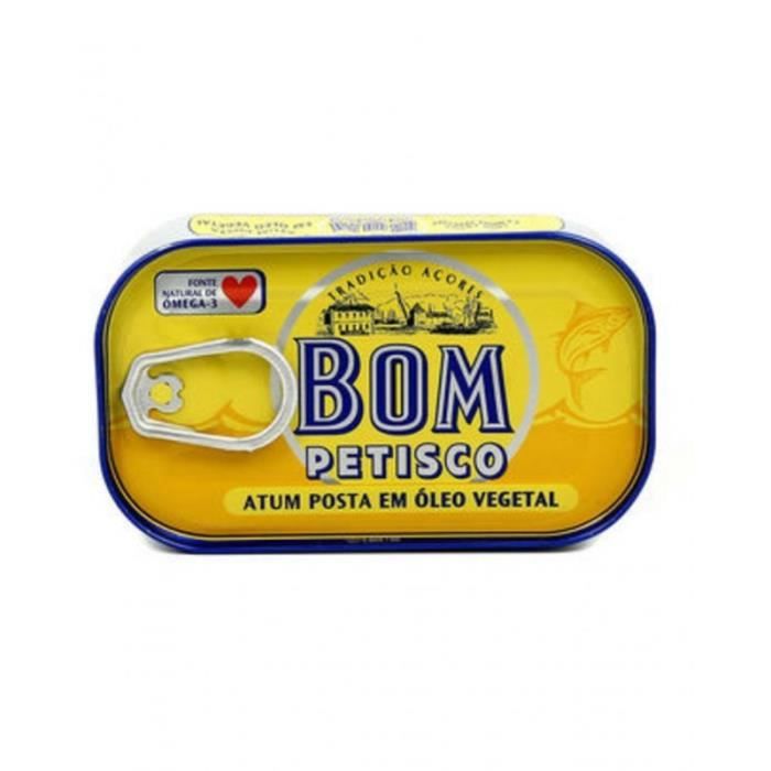 Bom Petisco Thon à l’Huile Végetale 120g (carton de 25)
