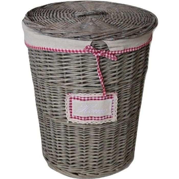 panier à linge en osier