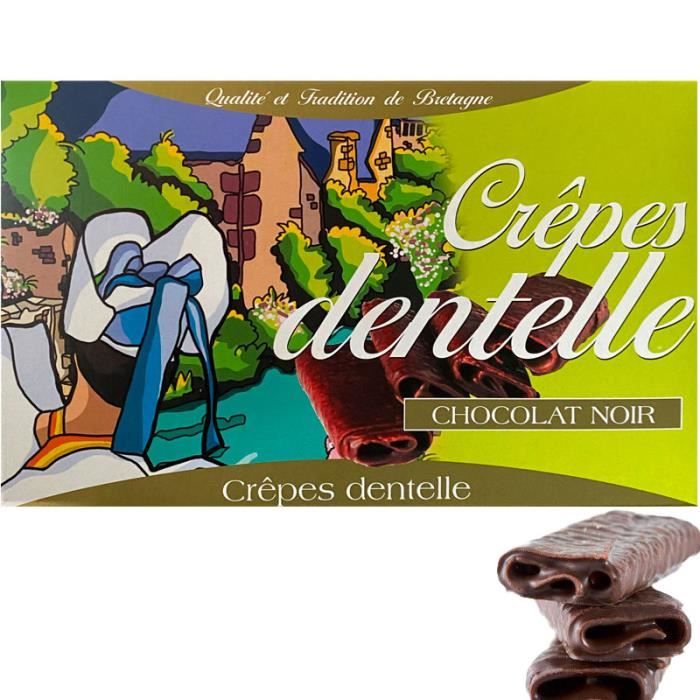 Crepes dentelle au chocolat noir, 90g