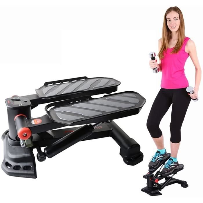 STEPPER Stepper Fitness Aerobic Mini Stepper Twister Stepper d'appartement avec É cran Multifonctions Cardio-Traini432