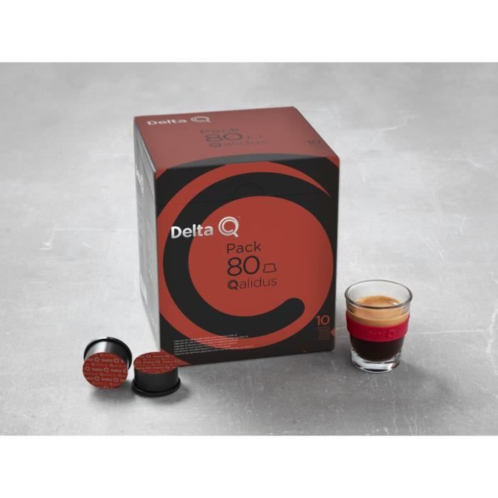 Pack 80 Capsules de café Qalidus n°10 - Compatible Machines Delta Q