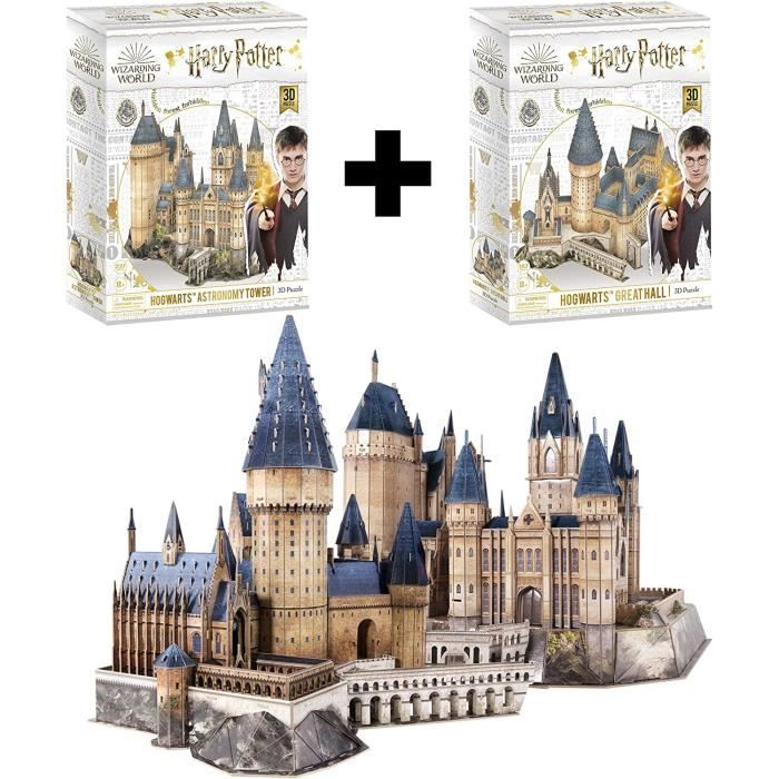 Château Harry Potter XL - Puzzle 3D Enfant Et Adulte, Chateau Poudlard, Puzzles 3D, Maquette Decoration Chambre, Cadeau Noel, 430 Pi