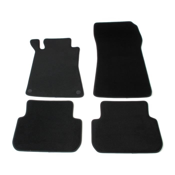 Tapis velours Mercedes CLK W209 2002-2009 - set de 4 (2 avant et 2 arrière)