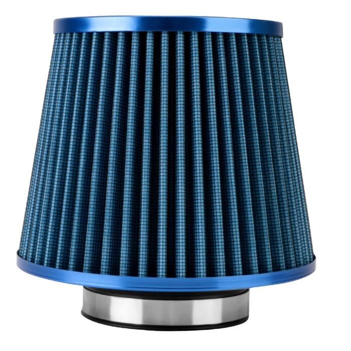 Bleu -3 pouces filtres à Air de voiture universel haut débit filtre d'admission d'air froid Sport puissance maille cône accessoires