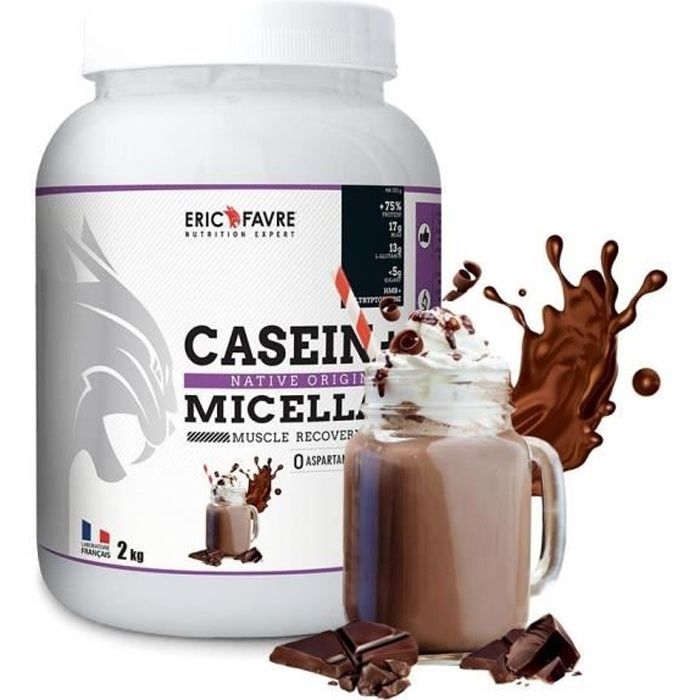 Eric Favre - Caseine + Chocolat - Proteines - Chocolat - 2kg