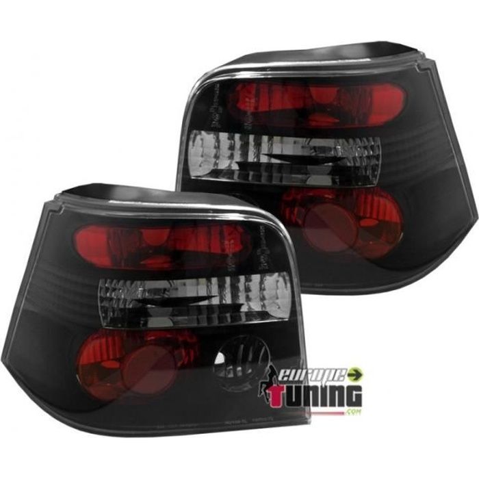 FEUX ARRIERES SPORT ROUGES ET NOIRS VOLKSWAGEN VW GOLF 4 (13161)