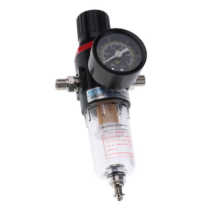 COMPRESSEUR D'AIR 1 x filtre détendeur pneumatique
