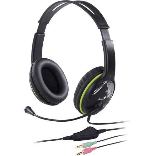 Micro casque pour PC filaire -Genius Headset / HS-400A vert
