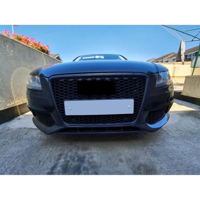 Pour Audi A4 S4 B8 Calandre Nid Abeille Sans Sigle + Grille Antibrouillard 07-12