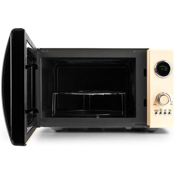 Klarstein Fine Dinesty - Four micro-onde avec fonction grill, 23L de capacité et 12 programmes (800W en micro-ondes, 1000W en gri...