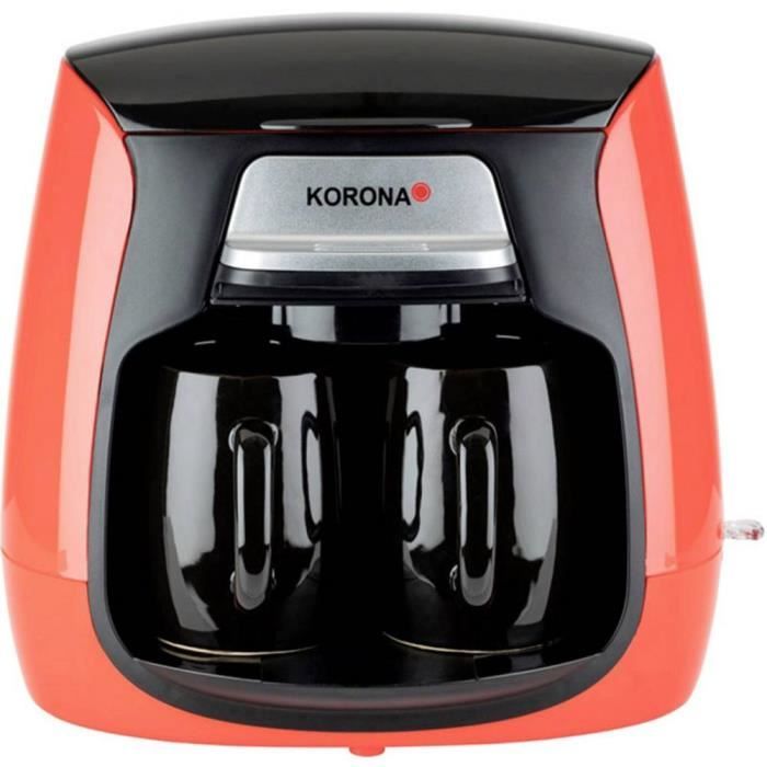 Cafetière Korona 12208 12208 Nombre de tasse: 2 rouge, noir 1 pc(s)