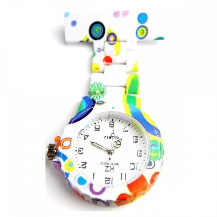 Montre Infirmière KRAZY NURSE Plastique Blanc 6559
