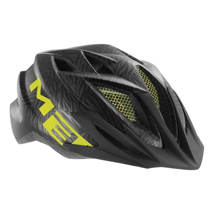 Casque MET Crackerjack noir vert