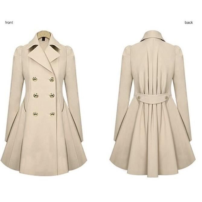 Trench femme Beige