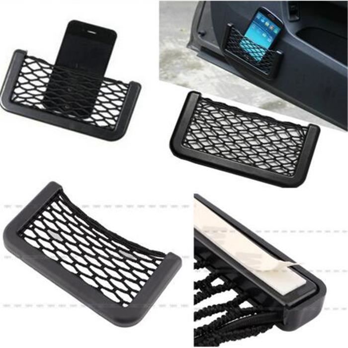 Voiture Mesh Filet de Stockage Sac Poche de Rangement Résiliente Organisateur Pour Téléphone Cigarette