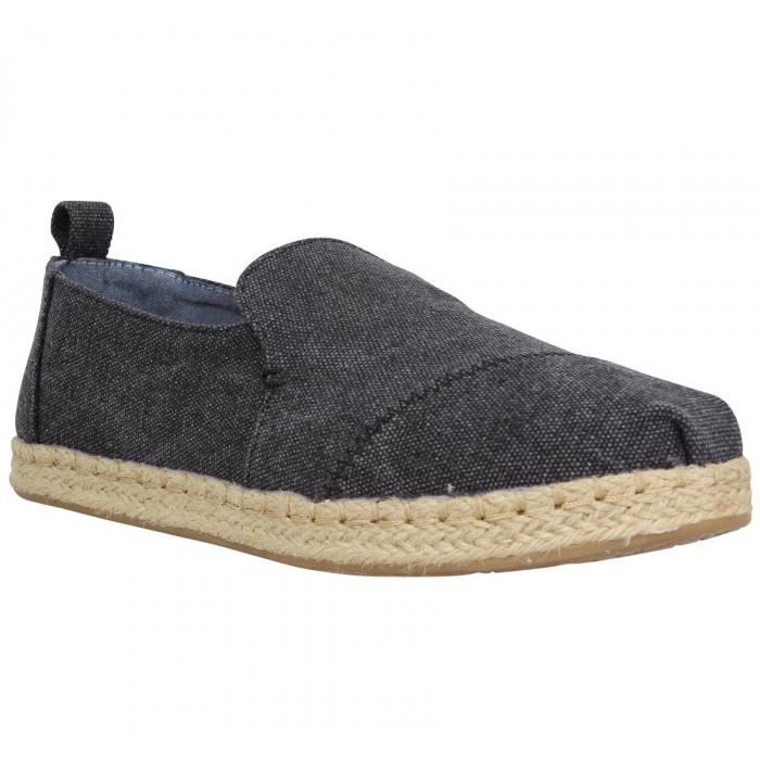 Espadrilles TOMS Deconstructed Alpargata toile FemmeNoir