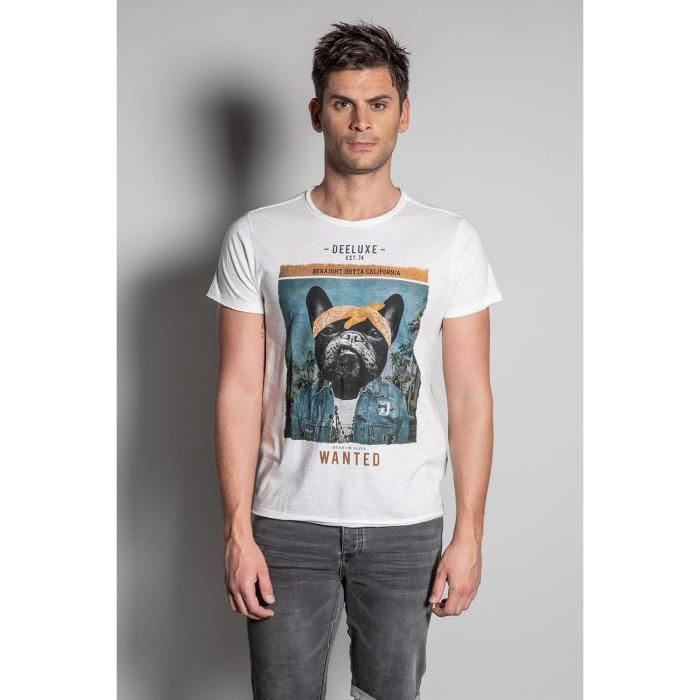 DEELUXE T-shirt photo bulldog BANDIDO Natural