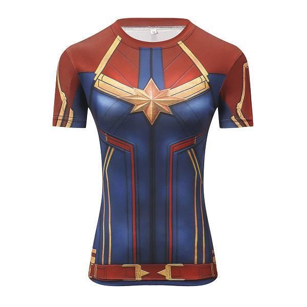 t shirt été humour,T-Shirt femme, été Compression, super-héros, Batman-Superman-Wonder woman T-Shirt femme choses étranges T-Shirt