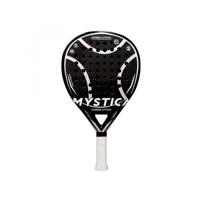 Mystica - Carbon Attack LTD - Raquette de padel, pour joueur professionnel avancé, haute qualité, construction en carbone, gris.
