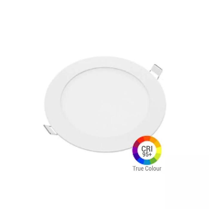 Plafonnier LED Rond 18W Extra Plat Encastrable IRC95 - Blanc du Jour 6000K