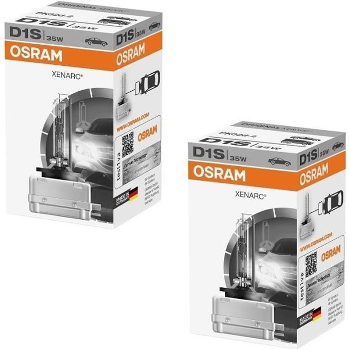 2 AMPOULE XENON OSRAM D1S XENARC 35W 66140 CLC