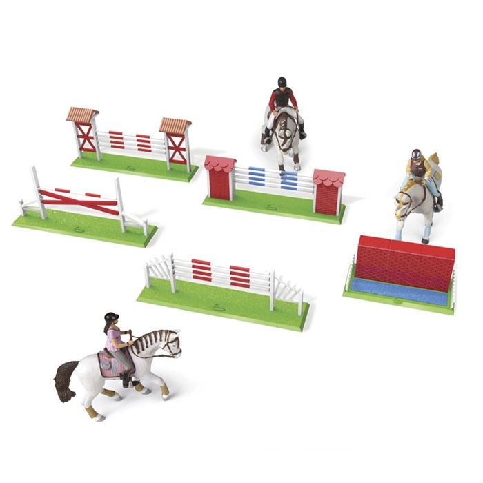Papo - Figurines A Collectionner - Chevaux - Set de concours - Pour Enfants - Convient Aux Filles Et Garçons - A Partir De 3 Ans