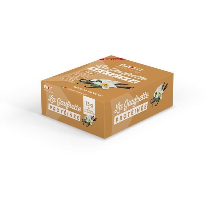 EAFIT La gaufrette protéinée Vanille - Présentoir x12 gaufrettes 40 g