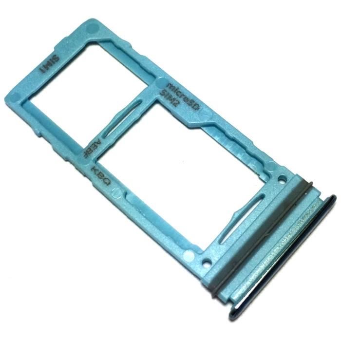 Tiroir Carte SIM et Support SD pour Samsung Galaxy A52 et Galaxy A72, Piece de Remplacement Original, Bleu