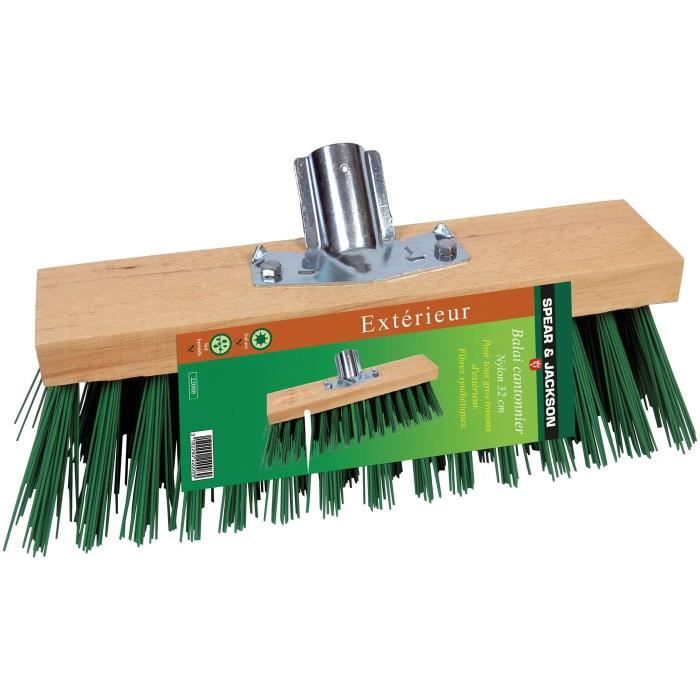 Balai cantonnier nylon sans manche