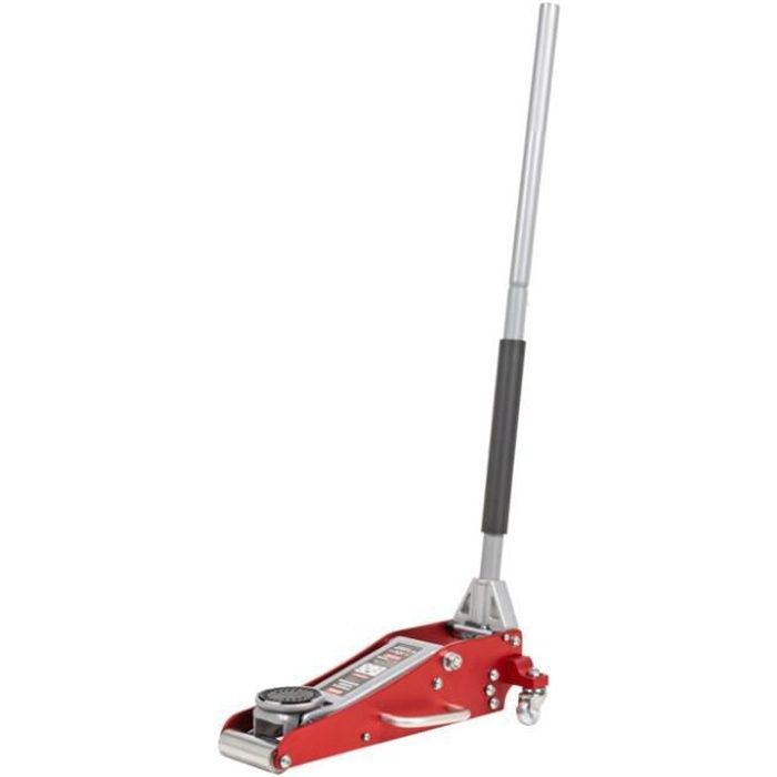 STIER Cric rouleur hydraulique aluminium 15 tonne 595 x 295 x 180 mm 90 - 358 mm cric de service cric roulant