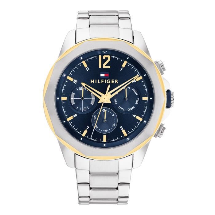 Tommy Hilfiger Pour des hommes Montre à deux couches, Gris