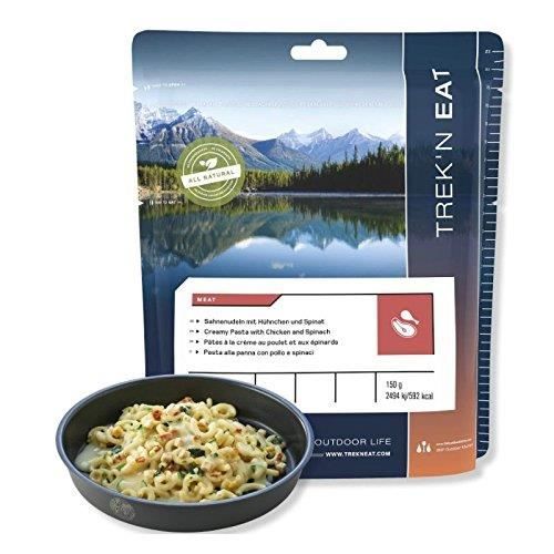 Trek’n eat pâtes à la crème au poulet et aux épinards, repas lyophilisé
