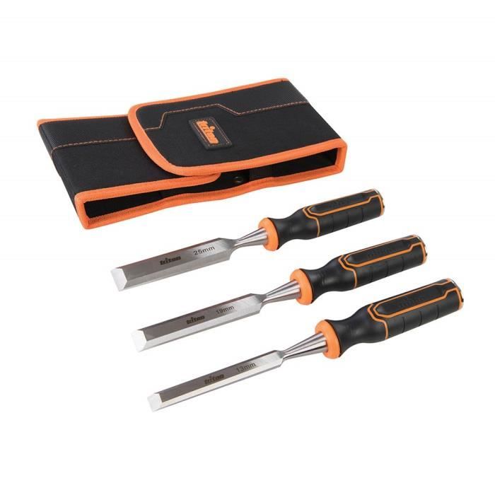 JEU DE 3 CISEAUX A BOIS PROFESSIONNELS TRITON
