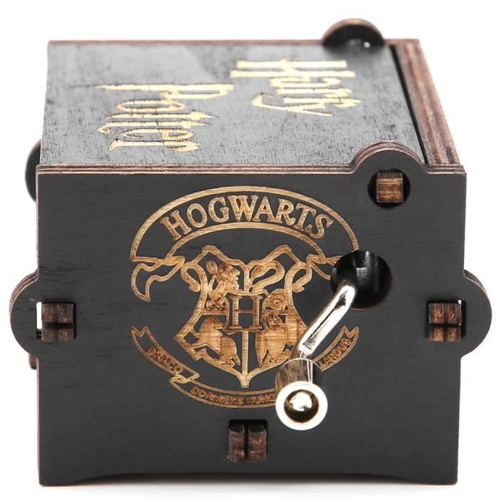 Boîte mécanique à musique à manivelle en bois Cadeau musical pour anniversaire-fête Décor pour chambre(Harry Potter) HAN2
