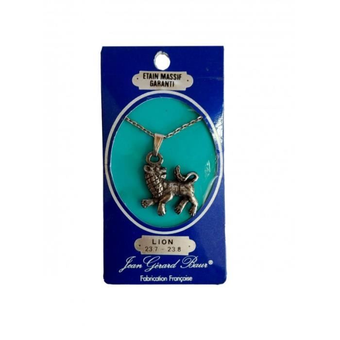 Pendentif signe zodiac Lion