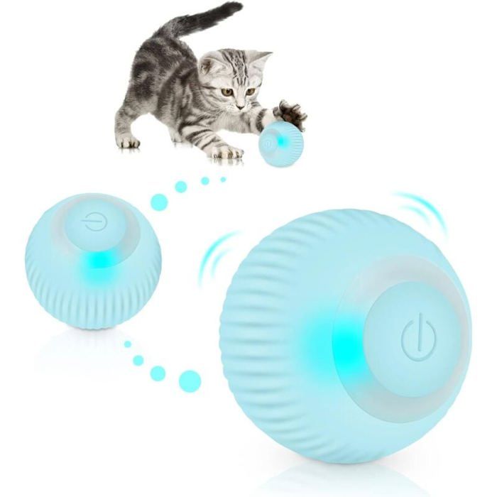 Comparer les prix de ZVD Balle Jouet lectrique pour Chat Rechargeable par USB Roulant 360 Degrs couleurs multiples Largeight