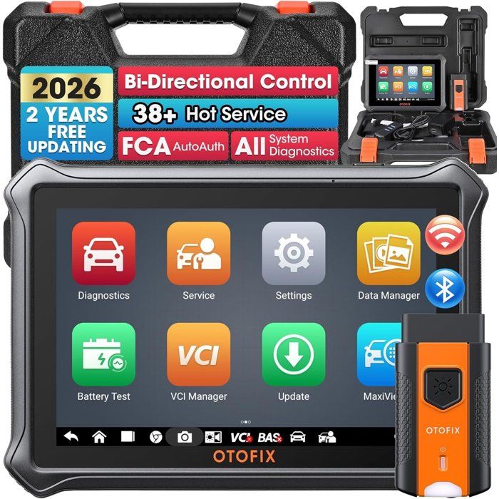 OTOFIX Valise Diagnostic Auto D1 Lite pour Tous Les Systèmes avec Test Actif 38+ Services 2 Ans de Mise à Jour en Français