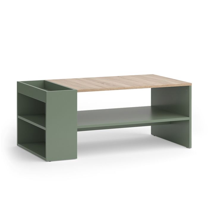 Table basse Wido 100x55cm avec des étagères Vert Vicco 56609 Table basse Wido 100x55cm avec des étagères Vert Vicco 56609