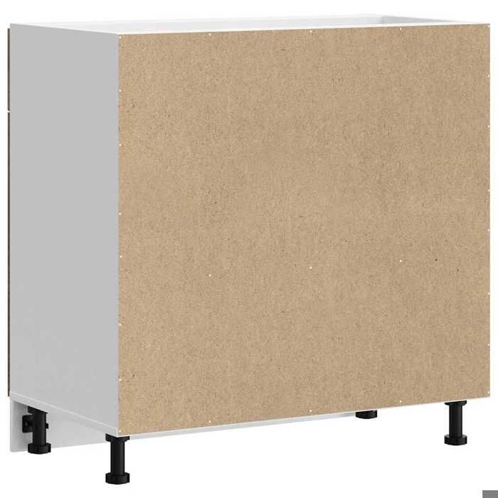 Moderne Placard de cuisine Lucca SWEETY Meuble bas de cuisine vieux bois bois ingénierie 80x46x81.5 cm BB960