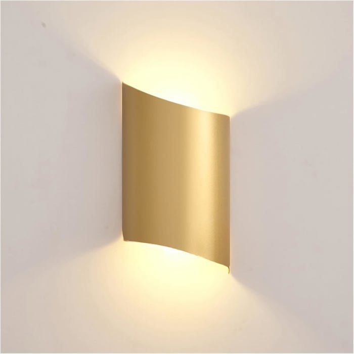 Applique Murale LED Moderne et créative dorée Style Post-Moderne luminaire Luxe for Chambre à Coucher Salle(Gold Warm-Light)