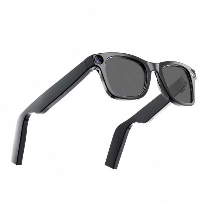 Lunettes de soleil intelligentes avec caméra 20MP protection UV stabilisation d’image traduction AI et Bluetooth