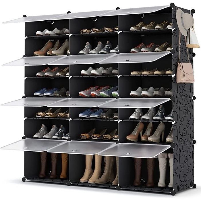 Meuble Chaussure 7 Niveaux Rangement Chaussure 42 Paires Etagere Chaussure